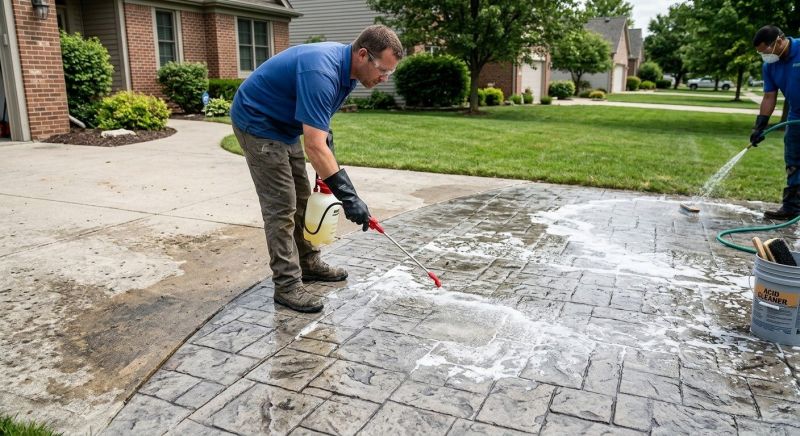Concrete Driveway Refinishing in Frisco, TX