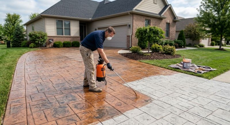 Driveway Staining in Dallas, TX