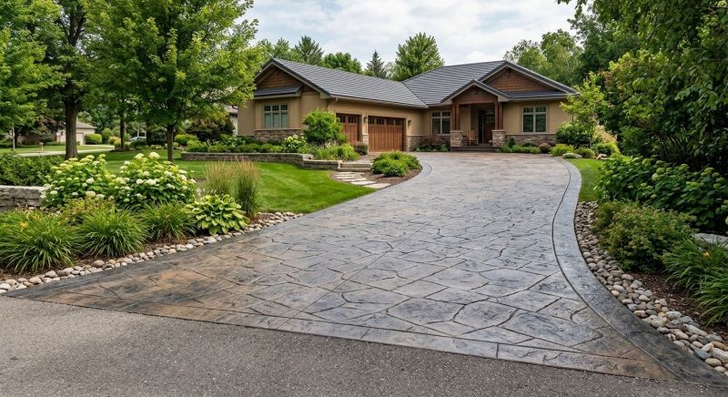 Concrete Driveway Staining in Fort Worth, TX