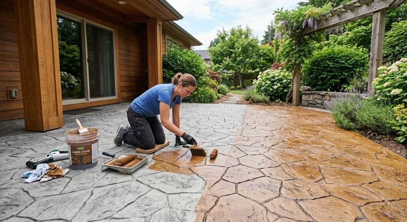 Concrete Patio Finishing in Fort Worth, TX