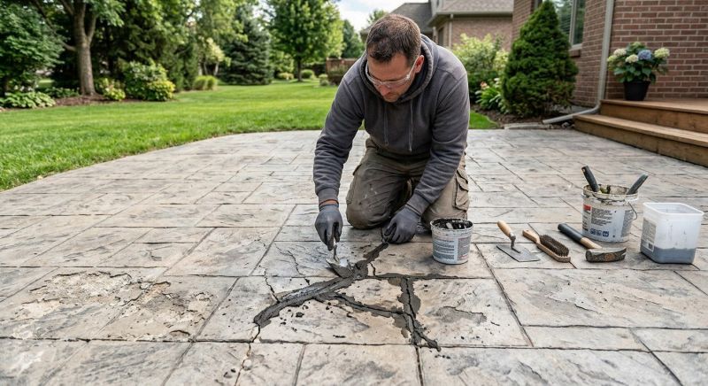 Decorative Concrete Repair in Davis County, UT