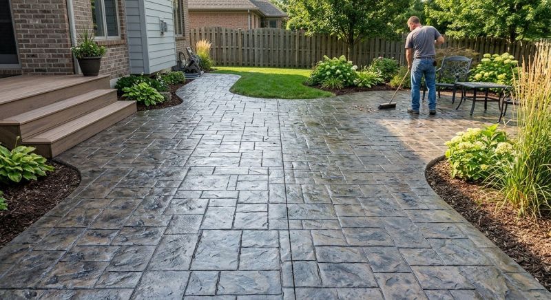 Patio Overlay Installation in Fort Worth, TX