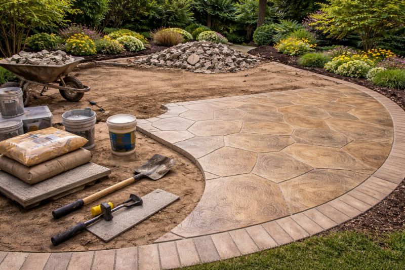 Stamped Concrete Construction in Fort Worth, TX